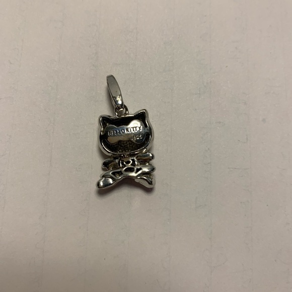 Stamped Hello Kitty 925 Pendant with Pink Sapphires - Picture 4 of 4